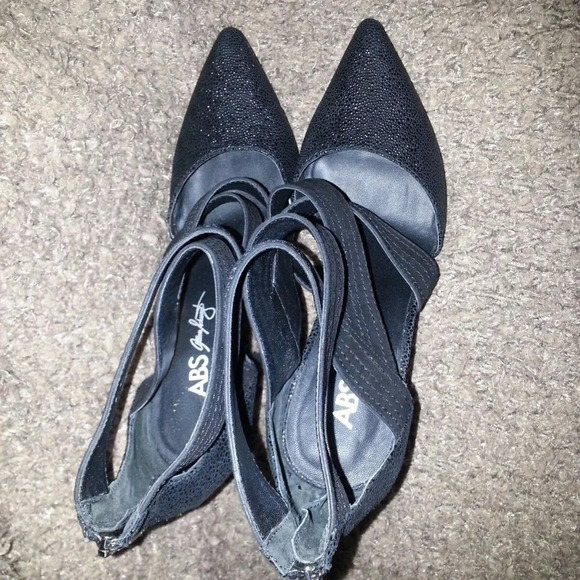 ABS-ALLEN SCHWARTZ-Letta-Black Stiletto Heels - Picture 6 of 7